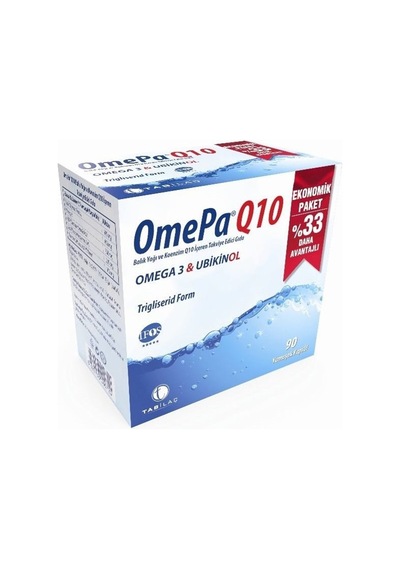 Omepa Q10 Omega3 Ubiquinol 90  Kapsül