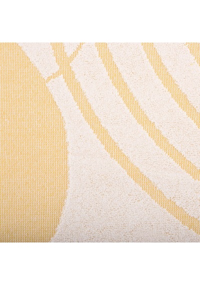 Soft Bohem Banyo Havlusu - Bej / Hardal - 70x140 Cm Renkli