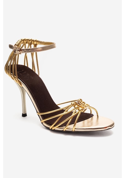 Luvishoes Arona Altın Kadın Topuklu Ayakkabı Altın