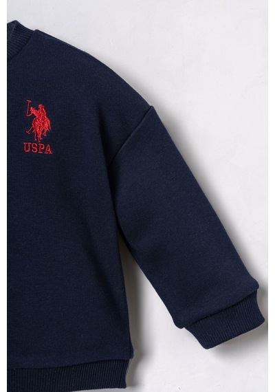 U.S. Polo Assn. Erkek Bebek Düğmeli Yaka Lacivert Uzun Kol Pijama Takım Usb3169-c-v1 Usb3169-c-v1