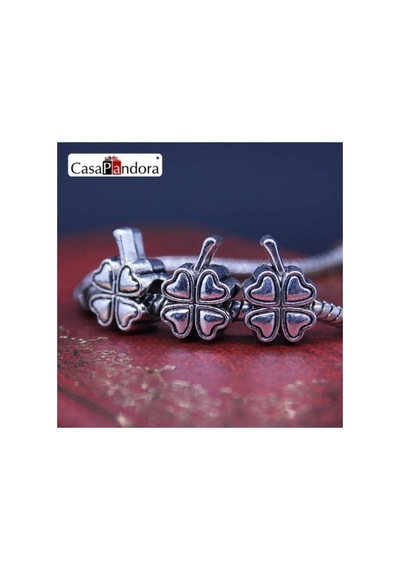 Gümüş Yonca Charm, Charm Bileklik Uyumlu Gümüş Gümüş