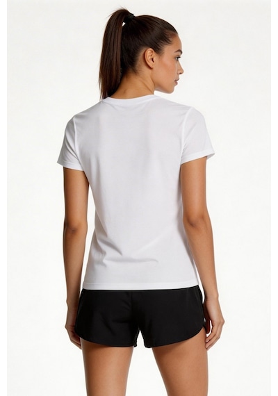 Puma Essentials No.1 Logo Kadın Spor Tişört Beyaz