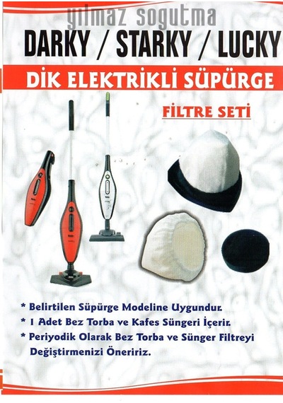Fakir Darky Dik Süpürge Bez Toz Torba Ve Kafes Süngeri - 5 Adet