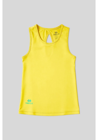 Tommy Life Limon Standart Fit Çapraz Sırt Detaylı Kadın Spor Atlet - 97296