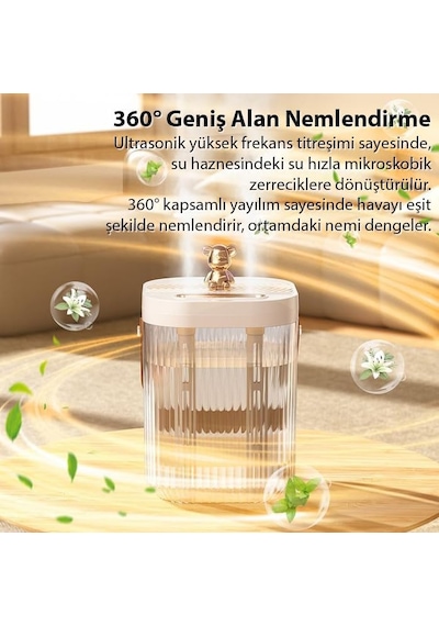 Ally Aquabreeze 2000 Çift Buharlı 2l Ev Tipi Hava Nemlendirici, Şeffaf