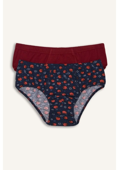 Defacto Desenli Penye 2li Slip Külot Erkek Çocuk H5947a826smnv30 Lacivert-nv30