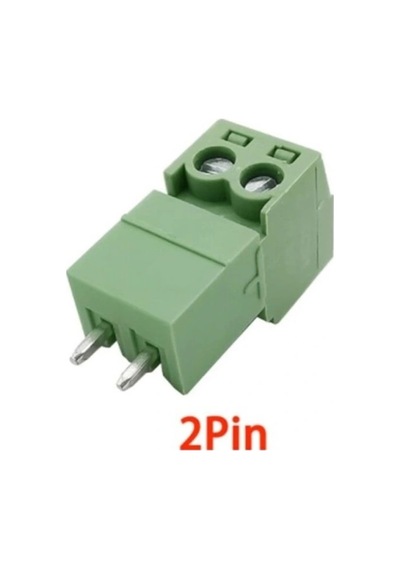 2 Pin 3.81mm Geçmeli 90c Takım Klemens