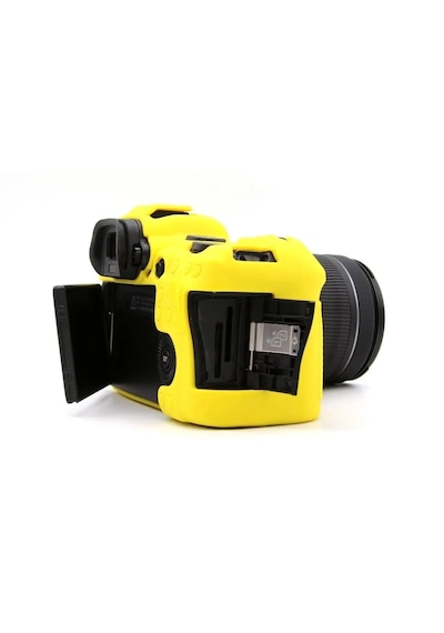 Mettzchrom Canon Eos R6 Mark Iıı Uyumlu Silikon Koruyucu Kılıf Sarı