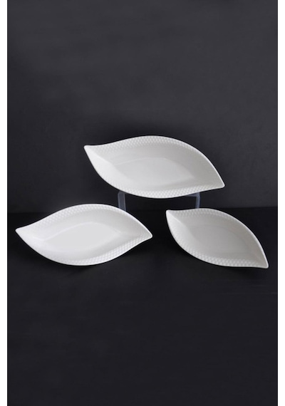 Paçi Porselen 3 Lü Okyanus Kayık Kase P/por-101245 - Beyaz