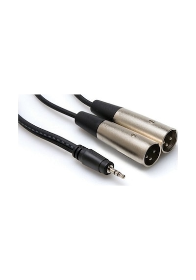 Hosa 3.5 Mm. Trs (M)Dual Xlr (M) Stereo Breakout Kablo. 3 Mt.