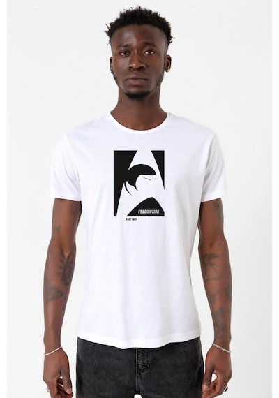 Star Trek Spock Fascinating Beyaz Erkek Bisikletyaka Tshirt Çok Renkli