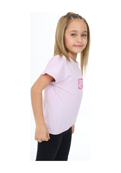 Toontoy Kids Toontoy Kız Çocuk Aloha Baskılı Tişört Açık Lila