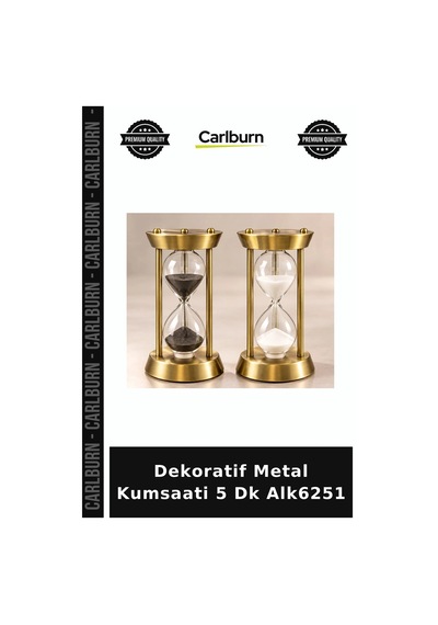 Dekoratif Metal Kumsaati 5 Dk Alk6251 Kutlama Hediyelik Eşya Ofis Objesi Çok Renkli