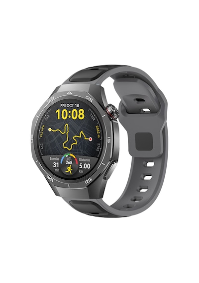 Huawei Watch Gt5 Pro 46mm İle Uyumlu Çift Renkli Spor Silikon Kordon Nefes Alabilir Konforlu
