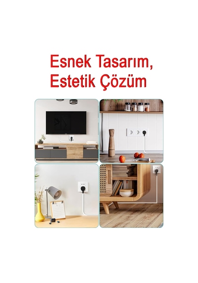Greentech Esnek Kablo Kanalı Krem / Gt-kk12
