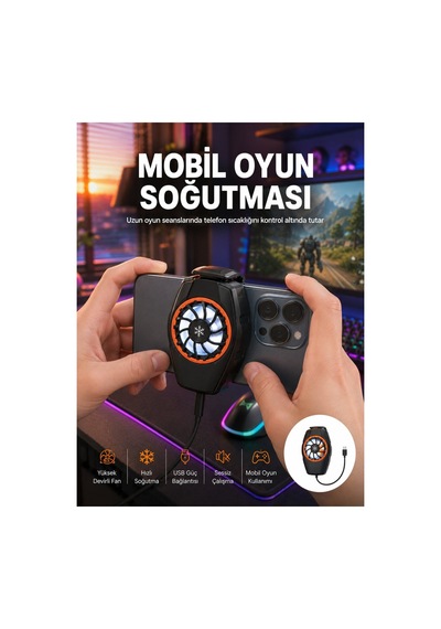 Telefon Soğutucu Cep Telefon Soğutma Fanı Radyatör - Hs08372049-8504 Renkli