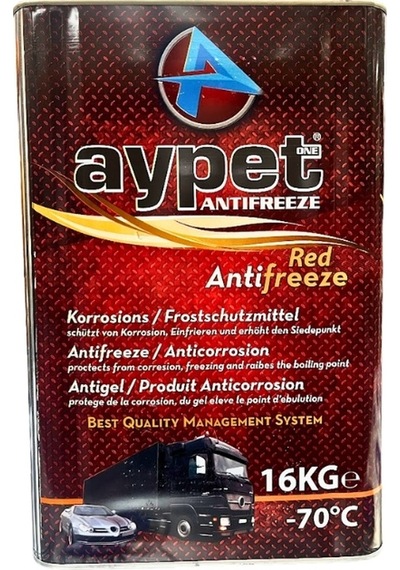 Aypet -70 C Konsantre Antifriz Kırmızı 16 Kg.