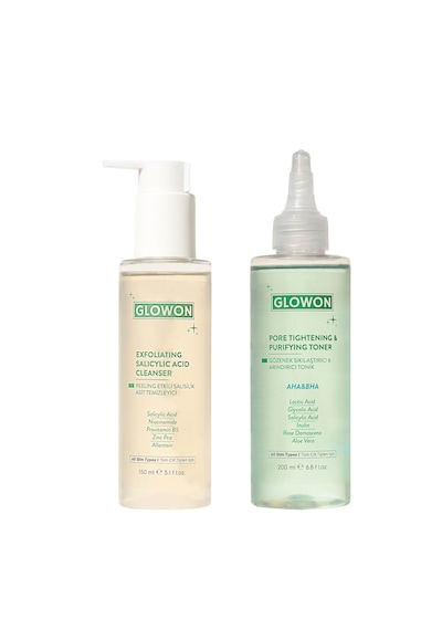 Glowon Aha-Bha Tonik 200 ML + Salicylic Acid İçerikli Yüz Temizleme Jeli 150 ML