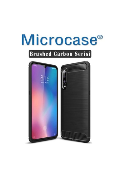 Xiaomi Mi 9 Brushed Silikon Kilif + Cam (Seçin) 332693560 - Seçenek / Cam Koruma-Tempered Glass Istemiyorum