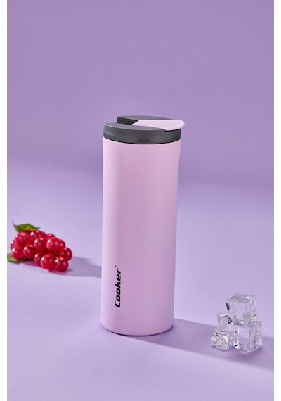 Cooker Colorstay Flip 400 Ml Paslanmaz Çelik Bardak Termos Ckr2041 Pembe