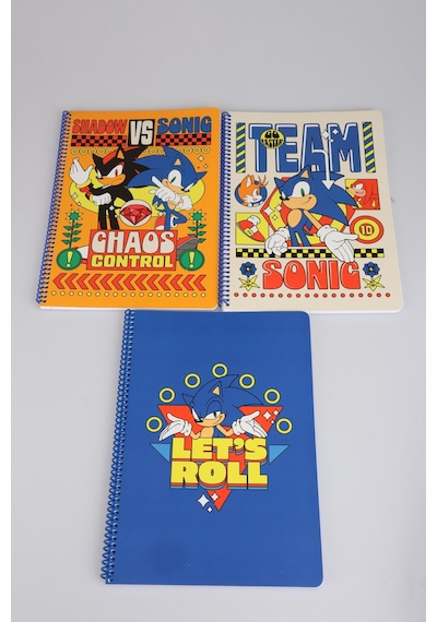 X Dekomus "speed Force Collection" Lisanslı Sonic Premıum Kırtasiye Seti 4 Adet A4 Defter,okul Etiketi,dosya Diğer