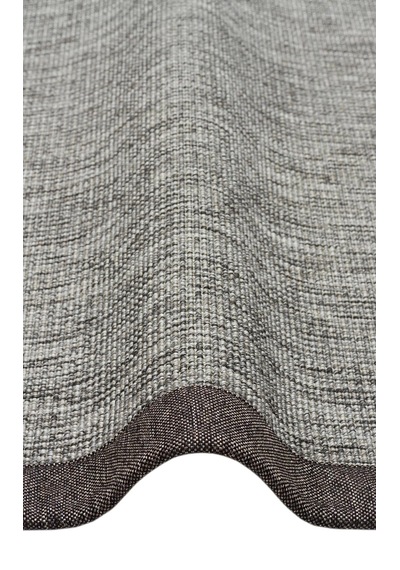Eko Halı Ventura Vnt 2705 Grey Bordür Dark Mix Sisal Görünümlü İç Ve Dış Mekan Uyumlu Hav Vermeyen M