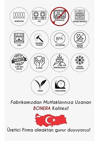 Emy2402 Bonera Emaye Vıntage Güveç 6 Parça Tencere Seti - Su Yeşili Yeşil