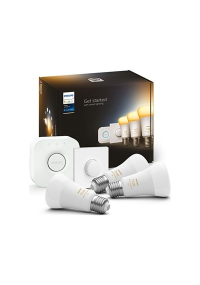 Philips Hue 3'lü Akıllı Butonlu E27 Bluetooth Özellikli Beyaz Ambiyans Akıllı Başlangıç Seti Beyaz