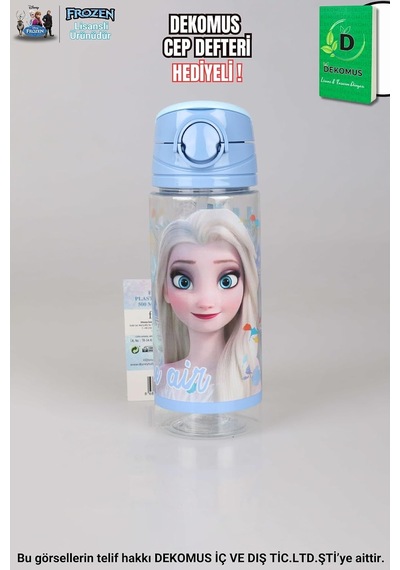 " Cep Defteri Hediyeli" Yeni Sezon Lisanslı Frozen Elsa 500 Ml Trıtan Matara Diğer