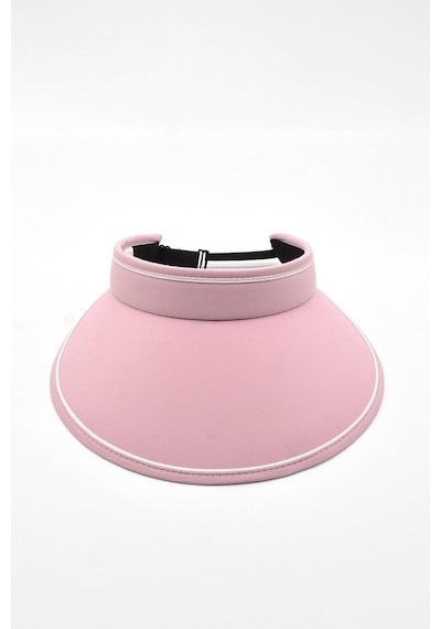 Kadın Geniş Siperli Pembe Vizör Şapka Uv Koruyucu Siperlik - Pembe