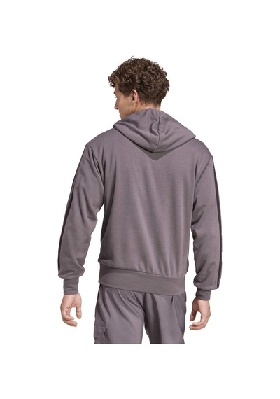 Adidas 3s Ft Erkek Gri Kapüşonlu Sweatshirt Gri