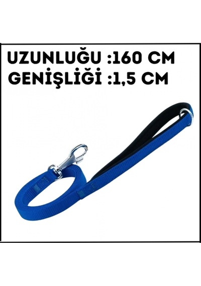 Uyguna-yakala Mavi -1.5 160 Cm Dokuma Gezdirme Kayışı-ma.488 Çok Renkli