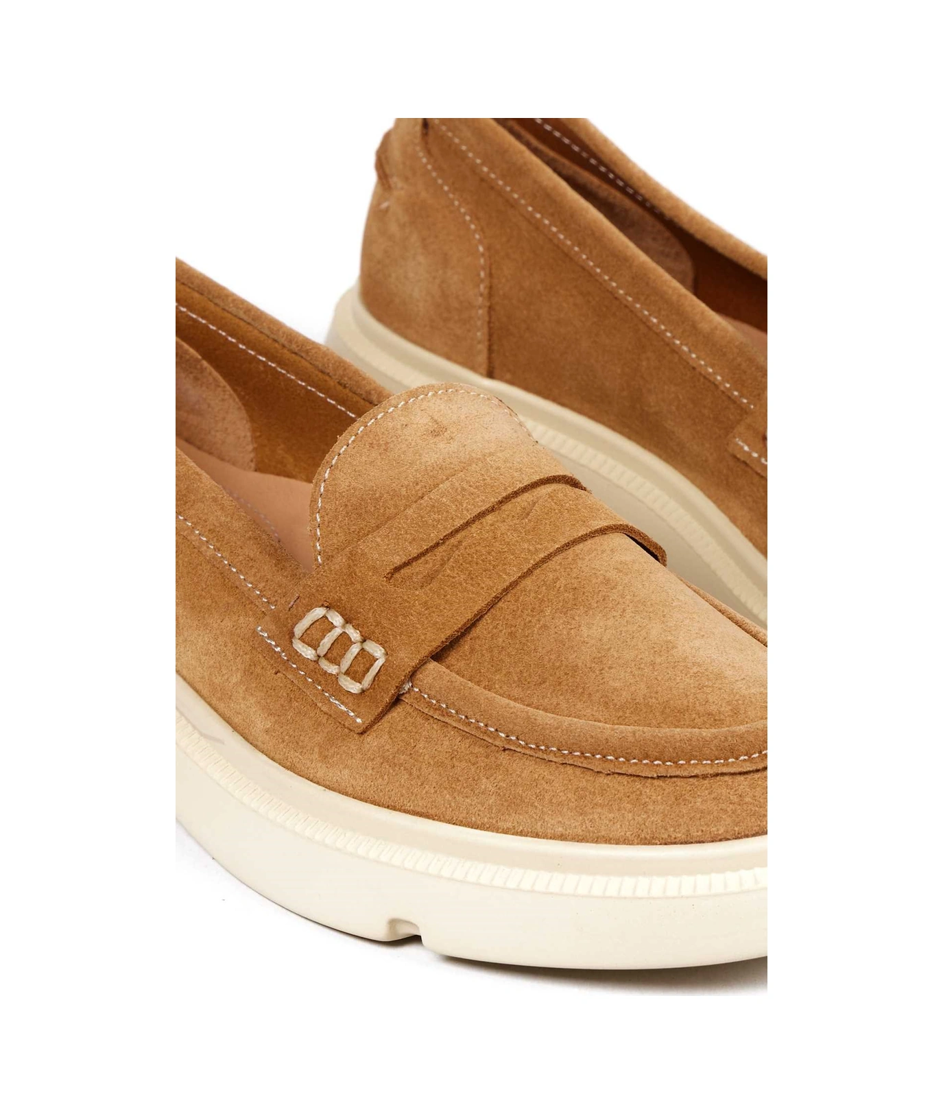 Bestello Bağcıksız Poli Loafer 101-226505-01 Kadın Ayakkabı Taba Suet