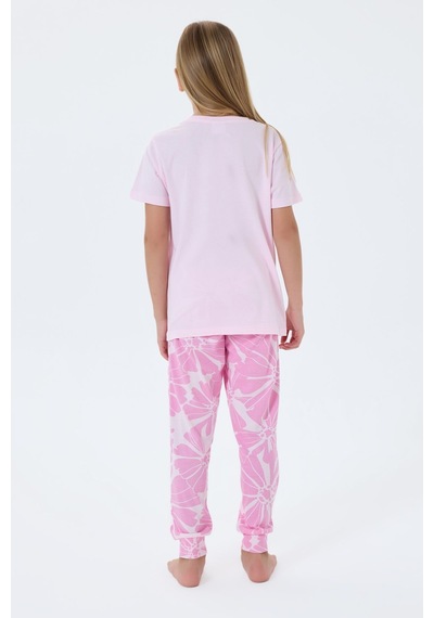 U.s. Polo Assn. Kız Çocuk Pembe Pijama Takım Pembe