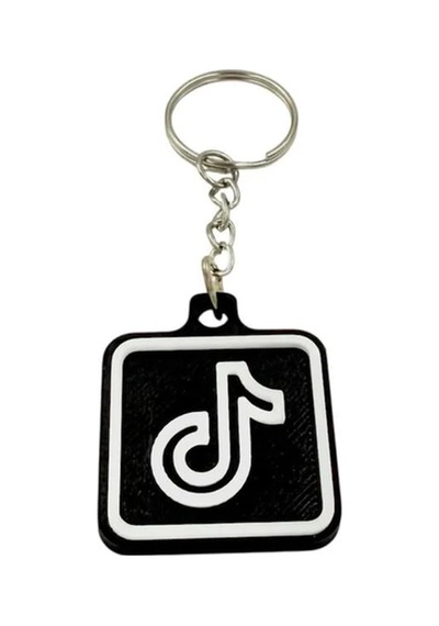 Nfc Anahtarlık - Tiktok Anahtarlık Siyah Model 2 3,5 Cm