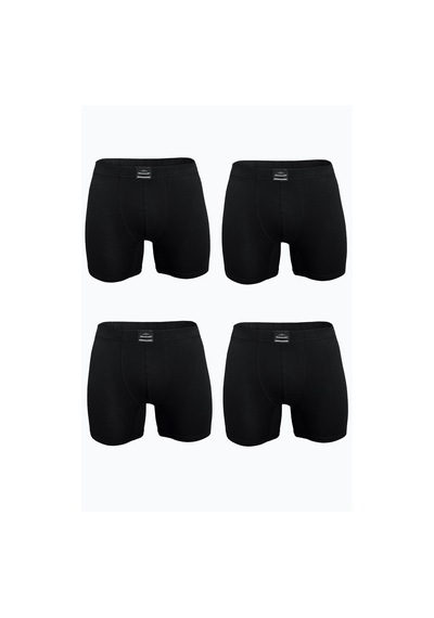 Malabadi Erkek Siyah 4 Lü Premium Collection Modal Uzun Boxer 4m250 Siyah
