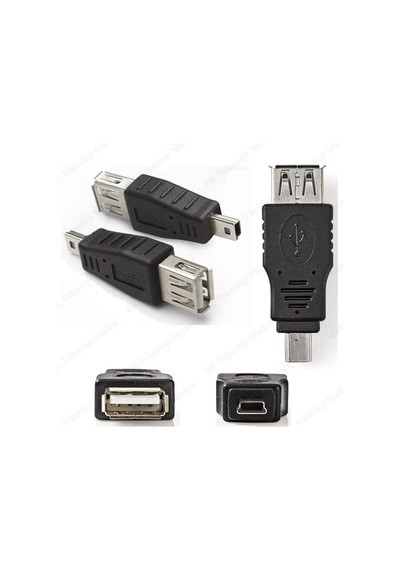 Mini Usb Erkek To Usb Dişi Otg Dönüştürücü