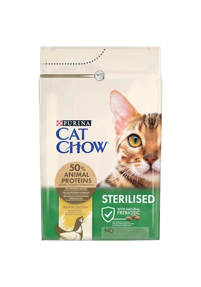 Cat Chow Sterilised Kuru Kedi Maması, Tavuklu, Kısırlaştırılmış, Yetişkin, 3 Kg