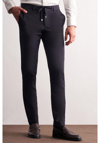 İmza Lacivert Yan Cep Düz Paça Slim Fit Chino Casual Pantolon 1003255158 Lacivert