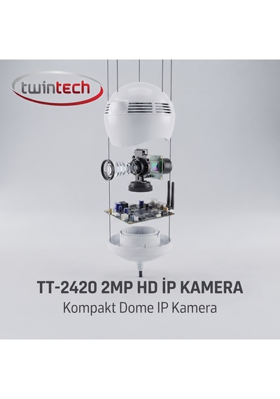 Twintech Tt-2420 Hd Ip Güvenlik Kamerası - Gece Görüşlü Ve Kablosuz Bağlantılı