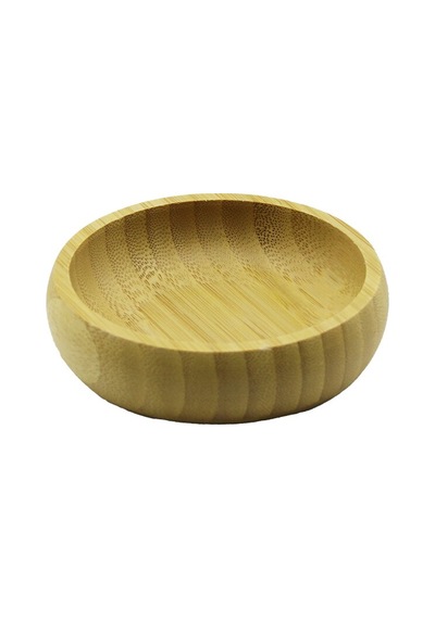 Tekli - Mini 8.5cm Ahşap Bambu Çerezlik - Lokumluk Kase Diğer