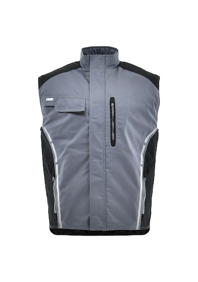 Sara Workwear Standart 1-11-650-71-25 Kışlık Yelek Gri
