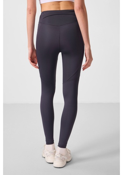 Tommylife Antrasit Standart Fit Esnek Performans Kadın Tayt - 94666 Antrasit