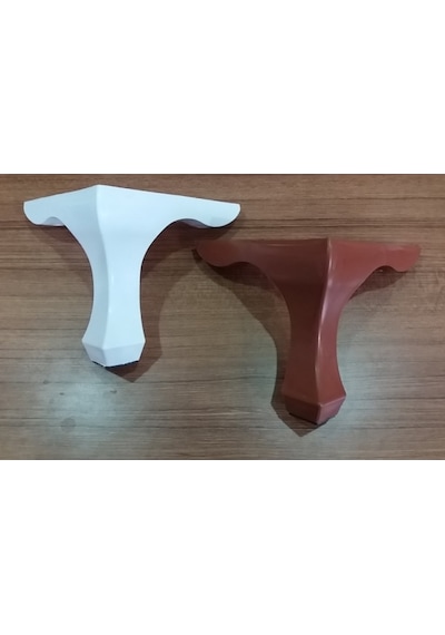 Mobaksaksesuar Lükens Ayak 10-14 Cm Beyaz Ve Kahve Mobaksaksesuar Lükens Ayak 10-14 Cm Beyaz Ve Kahve