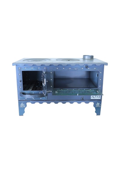 Altaş Camlı Altaş Kuzine Soba 4 Mm Çok Amaçlı Bahçe Tipi Kuzine Soba Özel El Yapımı Soba