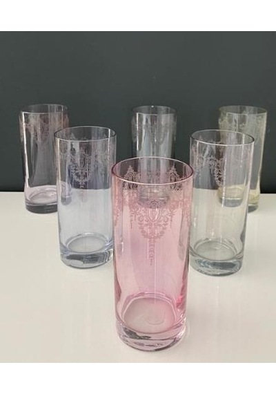 Decorium Meşrubat Bardağı 6 Renkli Prç Elenor M00408