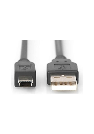 Assmann Ak-300108-018-s Usb 2.0 Bağlantı Kablosu, A Tipinde - Mini B 5 Pimli M/m, 1.8m, Usb 2.0 Uyumlu, Bl