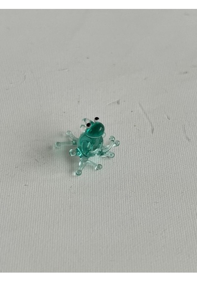 El Yapımı Mini Murano Cam Kurbağa Biblo A111-04