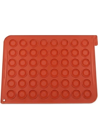 Silikomart Mac01 Makaron Halısı Profesyonel Silikon Kalıp Kahverengi