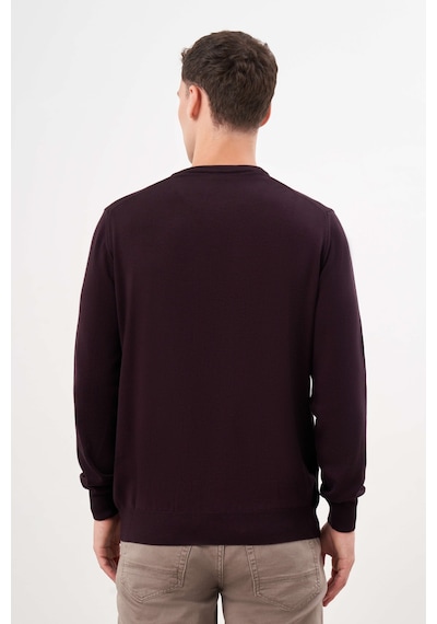Morven Erkek Mor Basic Bisiklet Yaka Dynamic Fit Rahat Kesim Triko 26kc017006309 Mor Mor